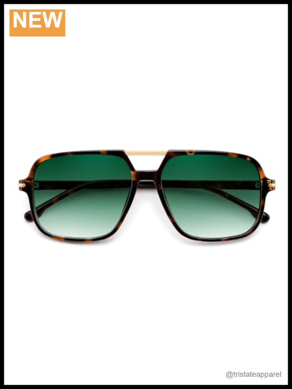 Retro Aviator Square Sunglasses UV400 Full Frame Unisex Adult